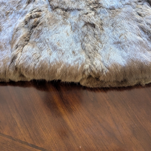 Vintage Brown Rabbit Fur Jacket - Picture 7 of 16